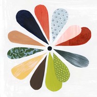 Quilted Flower I Framed Print