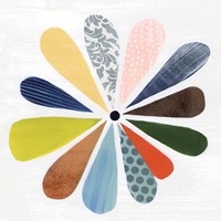 Quilted Flower II Framed Print