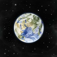 Earth From Afar II Framed Print
