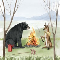 Camp Crashers I Framed Print