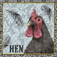 White Rooster II Fine Art Print