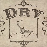 Vintage Laundry Signs IV Framed Print