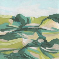 Layered Topography I Framed Print