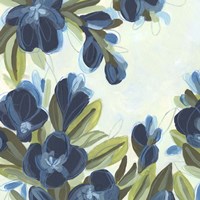 Lush Indigo Blooms I Fine Art Print