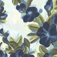 Lush Indigo Blooms IV Framed Print