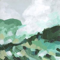 Aqua Valley I Fine Art Print
