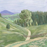 Hill Lines I Framed Print