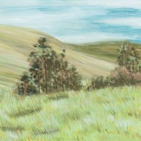 Hill Lines IV Framed Print