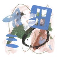 Sea Square III Framed Print