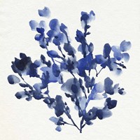 Cobalt Blossom I Framed Print
