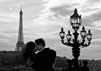 A Kiss in Paris Fine Art Print