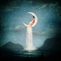 Moon River Lady Fine Art Print