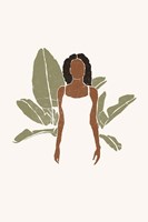 Boho Bird of Paradise Leaves II Fine Art Print