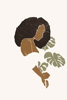 Boho Monstera Leaves I Fine Art Print