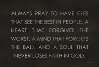 Always Pray Fine Art Print