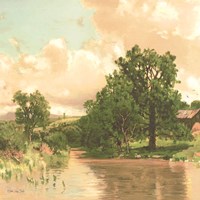 Country Pond 2 Framed Print