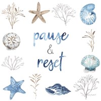 Blue Escape Coastal 10 Framed Print