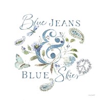 Blue Jeans & Blue Skies 01 Fine Art Print
