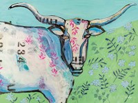Longhorn in the Field Fine Art Print