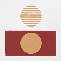 Reflection II Red Yellow Fine Art Print