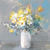 Touch of Spring I White Vase Fine Art Print