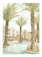 Pool and Palms Fine Art Print