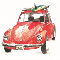 I Have the Bug to Go Surfin' Fine Art Print