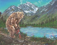 Mountain Biking Framed Print