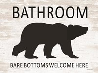 Bare Bottoms Welcome Here Fine Art Print