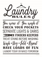 Laundry Rules Fine Art Print