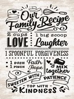 Our Family Recipe Fine Art Print
