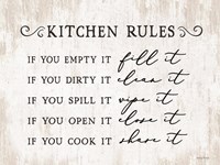 Kitchen Rules Fine Art Print