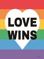 Rainbow Love Wins Fine Art Print
