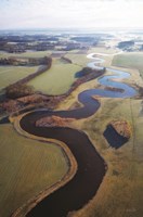 Flat Country from Above Fine Art Print
