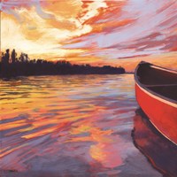 Red Canoe Fine Art Print