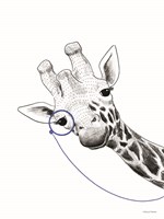 Giraffe With a Monocle Fine Art Print
