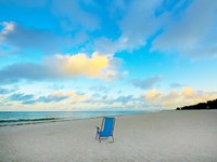 Chair On Beach Fine Art Print