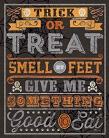 Halloween Talk I Orange Framed Print