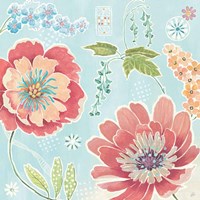 Happy Meadow III Framed Print