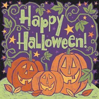 Three Halloween Pumpkins I Fine Art Print