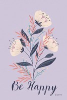 Modern Floral I Lilac Fine Art Print