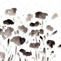 Simple Black Poppies II Fine Art Print