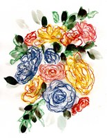 Chalky Blue & Yellow II Fine Art Print