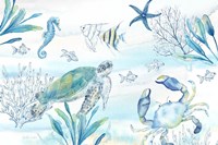 Great Blue Sea I Fine Art Print