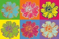 Flower Pop Art mosaic Fine Art Print