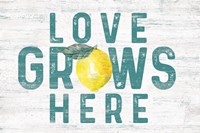 Happy Thoughts II on White Framed Print