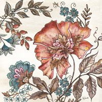 Garden Vines I on White Fine Art Print