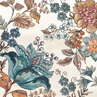 Garden Vines II on White Fine Art Print