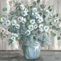 Apple Blossom Jug square Fine Art Print