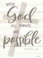 With God All Things Are Possible Fine Art Print
